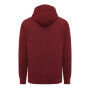 IQONIQ Yengo recycled katoen hoodie met steekzakken, bordeauxrood (L)