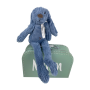 Naamkoffer met konijn Richie I Blauw