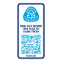 H2O Active® Eco Base 650 ml sportfles met koepeldeksel - Ivoorwit/Blauw