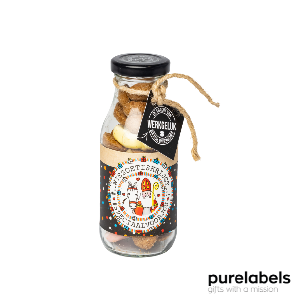 Flesje Strooigoed 100g | Wie zoet is | Sinterklaas relatiegeschenk