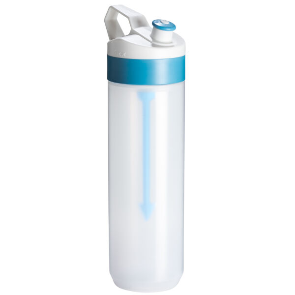 Fuse 450ml, Transparant - Wit, Licht blauwe Dop Fuse 450ml, Transparant - Wit, Licht blauwe Dop