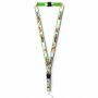 Afneembare polyester keycord met gesublimeerde satijnen overlay