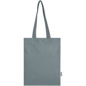 Madras Blend draagtas van 140 g/m² GRS gerecycled katoen 7 l - Grijs