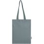 Madras Blend draagtas van 140 g/m² GRS gerecycled katoen 7 l - Grijs