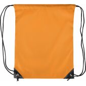 Polyester (210D) trekkoord rugtas Isolde oranje