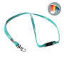 Ronde polyester lanyard met metalen klem