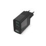 Sitecom CH-1001 30W GaN Power Delivery Wall Charger with LED display - Zwart