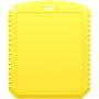 Thrym rechthoekige ijskrabber van gerecycled plastic - Geel