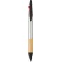 ABS 3-kleuren inkt balpen Malachi zilver