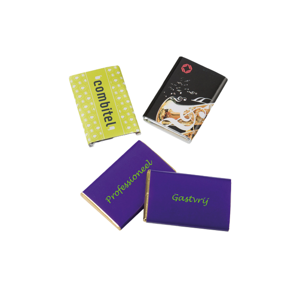 Chocolade kaartjes (rechthoekig)