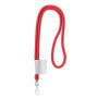 Polyester 2-kleurige koord-lanyard met full color label
