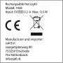Nilton's Gebreide muts met ledlamp - Zwart