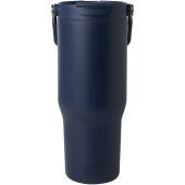 Bronx 900 ml RCS gecertificeerde, vacuüm geïsoleerde beker van gerecycled roestvrij staal en koper met deksel met dubbele functie - Navy