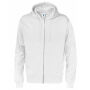 Cottover Gots Full Zip Hood Man white XS
