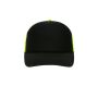 5 Panel Retro Mesh Cap black/neon-yellow