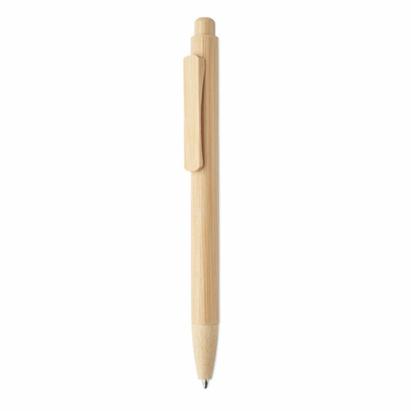 MAMBO - Bamboo balpen met drukknop