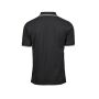 LUXURY STRIPE STRETCH POLO, BLACK/WHITE, L, TEE JAYS