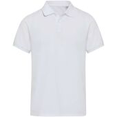 Beryl 220 g/m² unisex OCS gecertificeerde organische gerecyclede polo met korte mouwen - Wit - XS