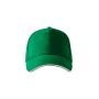 Cap unisex Sandwich 6P kelly green adjustable