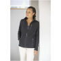 Amber GRS gerecycled dames fleece jas met volledige rits - Zwart - XS