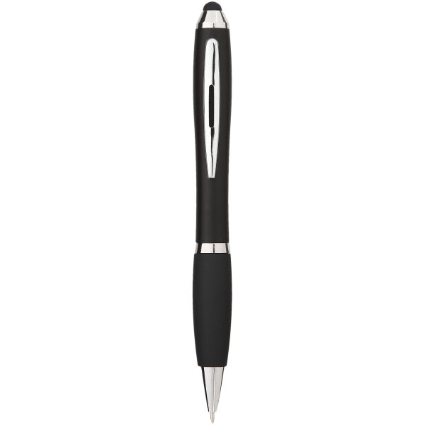 Nash stylus balpen gekleurd met zwarte grip (blauwe inkt)