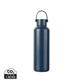 VINGA Baltimore RCS recycled SS fles 600 ML, donkerblauw