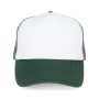 Trucker - Pet 5 panelen White / Pineneedle Green One Size