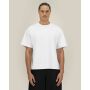 Hazener - Het unisex relaxed interlock T-shirt - White (XL) Hazener - Het unisex relaxed interlock T-shirt - White (XL)