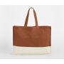 EARTHAWARE® ORGANIC CONTRAST SHOPPER, PUMPKIN/NATURAL, One size, WESTFORD MILL