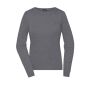 Ladies' Round-Neck Pullover grey-heather XS