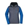 Ladies' Knitted Hybrid Jacket royal-melange/anthracite-melange S