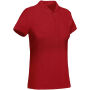 Prince biologisch katoenen damespolo met korte mouwen - Rood - 3XL