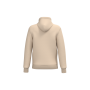 Gerecycled sweater met rits en capuchon uniseks Light Sand 5XL