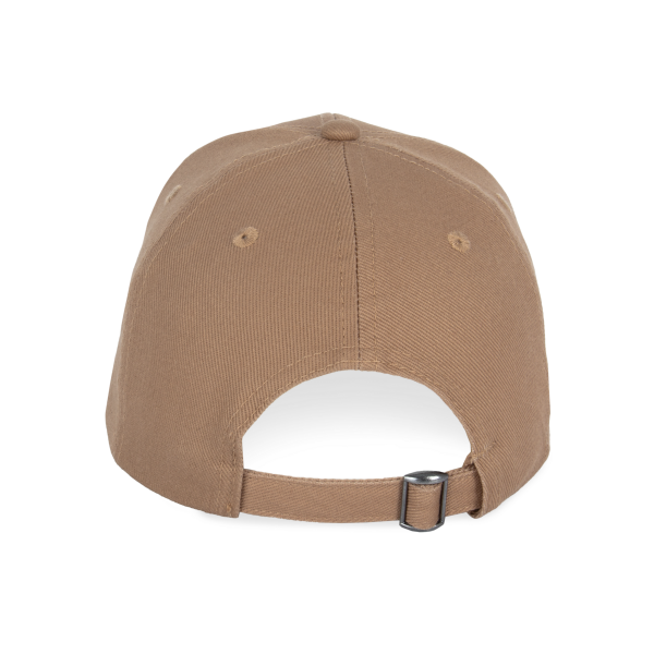 Ecologische uniseks pet met 6 panelen Dark camel One Size Ecologische uniseks pet met 6 panelen Dark camel One Size