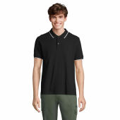 PALERMO - PALERMO POLOSHIRT - XXL - Zwart/Wit