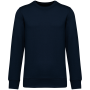 Eco-friendly unisex French Terry dropped shoulders round neck sweatshirt Navy Blue XXS