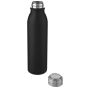 Harper 700 ml roestvrijstalen drinkfles met metalen lus - Zwart