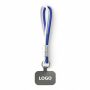 Sleutelhanger & telefoonhouder met koord met leren uiteinde.