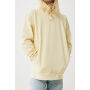 IQONIQ Yengo kids recycled katoen hoodie met steekzakken, cream yellow (910)