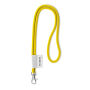 Polyester 2-kleurige koord-lanyard met full color label