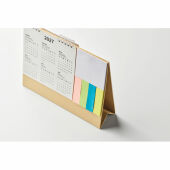 CALENDOO - Bureaukalender met memoblok - Beige