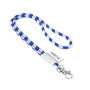 Polyester 2-kleurige koord-lanyard met full color label