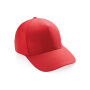Impact AWARE™ 5 panel 280gr recycled katoenen cap, luscious red