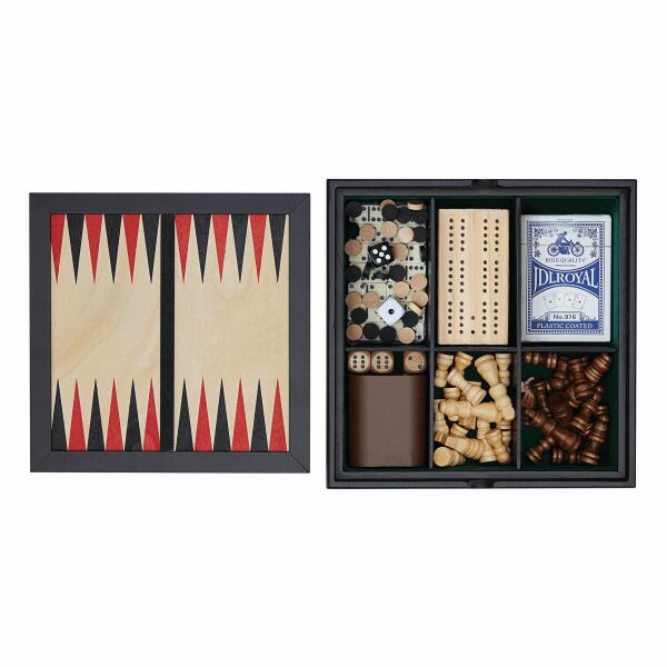 FAMILY-FUN - Houten spellendoos bruin FAMILY-FUN - Houten spellendoos bruin