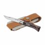 Opinel Colorama No 08 zakmes in een  riemetui - zwart