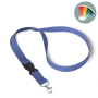 Afneembare polyester lanyard in Pantone-kleur met zeefdruk en metalen karabijnhaak Afneembare polyester lanyard in Pantone-kleur met zeefdruk en metalen karabijnhaak