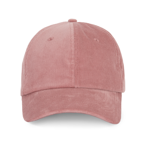 Fluwelen pet met laag profiel Old Pink One Size Fluwelen pet met laag profiel Old Pink One Size