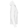 Damessweater met rits en capuchon White XS
