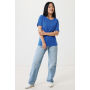IQONIQ Yala dames lichtgewicht gerecycled katoen t-shirt, royal blue (L)