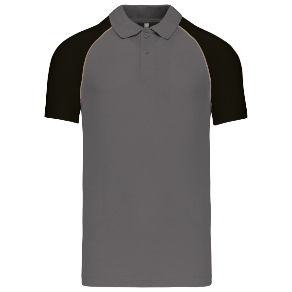 Polo baseball Slate Grey / Black XL Polo baseball Slate Grey / Black XL